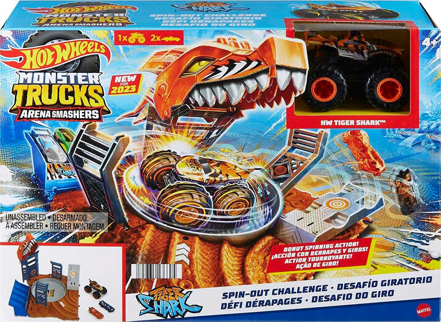 Monster Trucks Arena World: Semi-Finals Asst - Tiger Shark's Spin Out Frenzy, Rennbahn