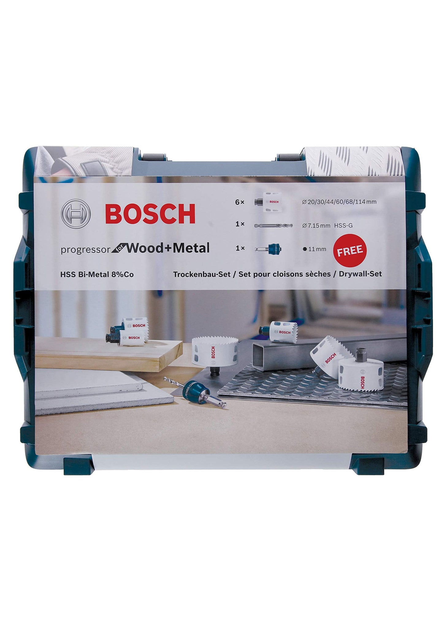 Lochsägen-Set Progressor for Wood & Metal, 8-teilig