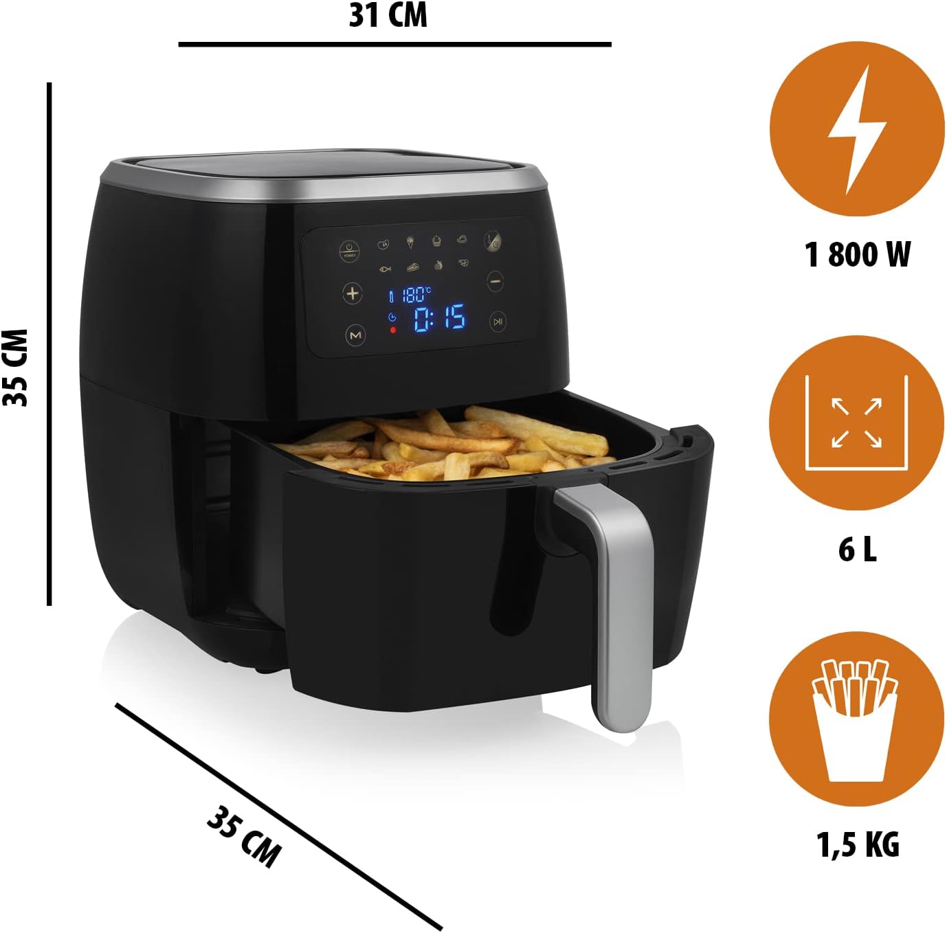 FR-6997 Heissluftfritteuse