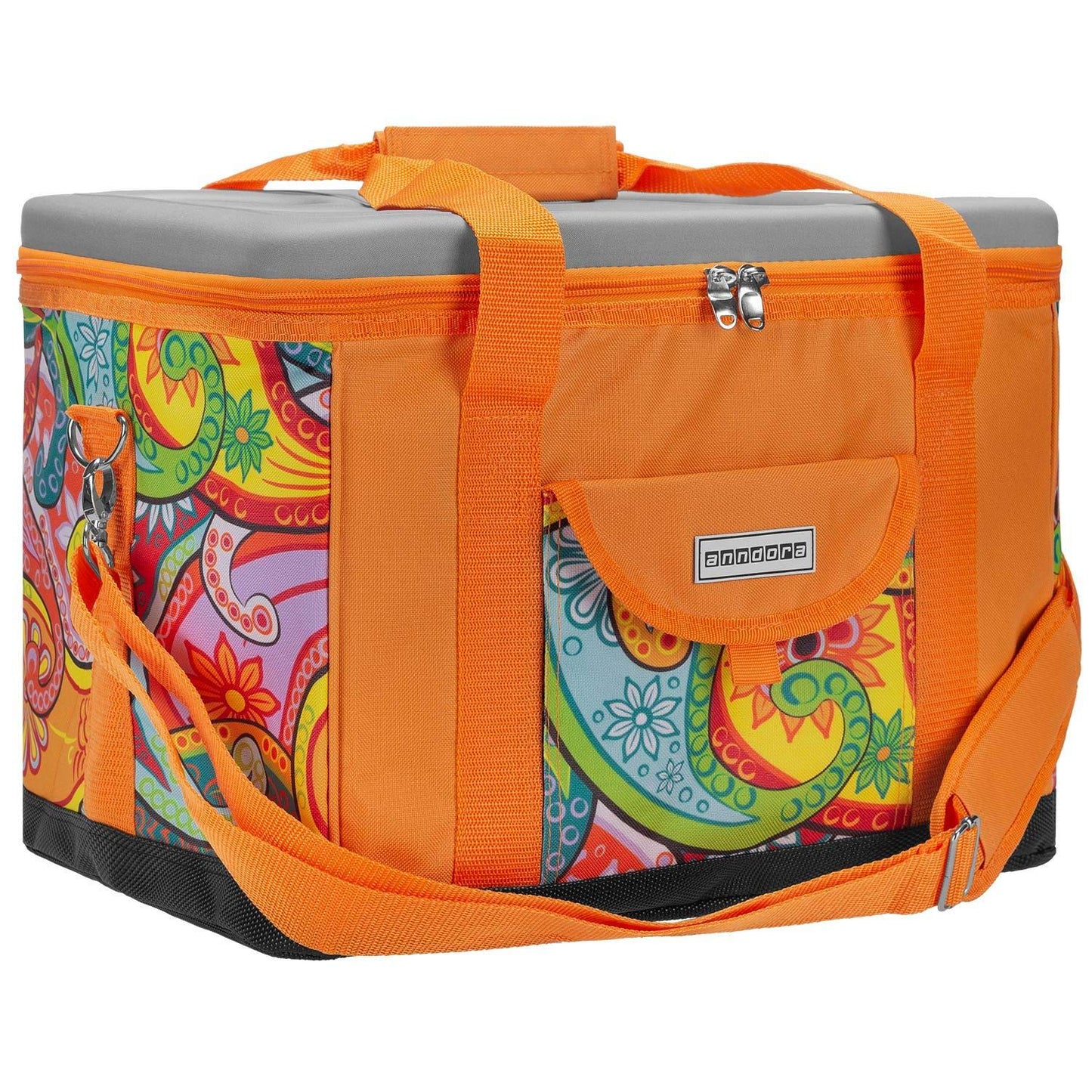 Kühltasche, XL paisley orange