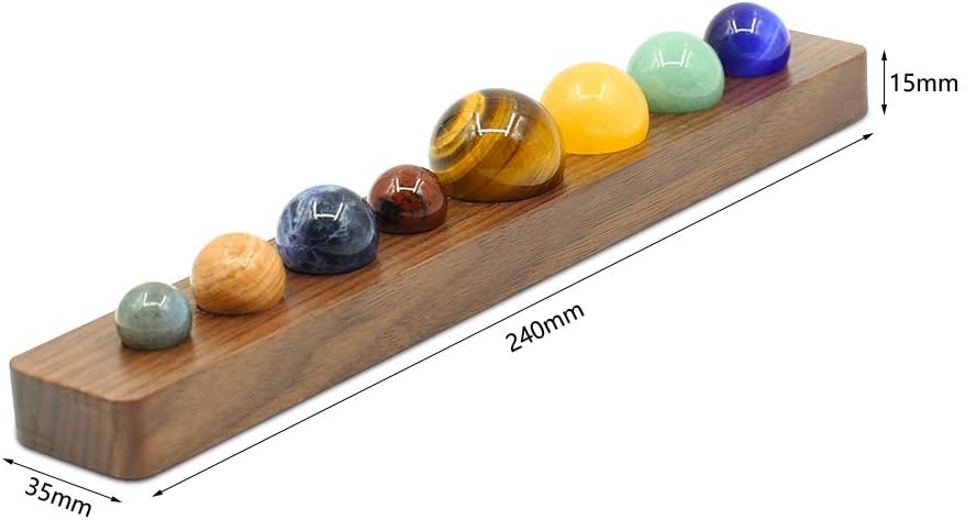 Sonnensystem-Modell, Type A-8 Stars - Peach Wood Base