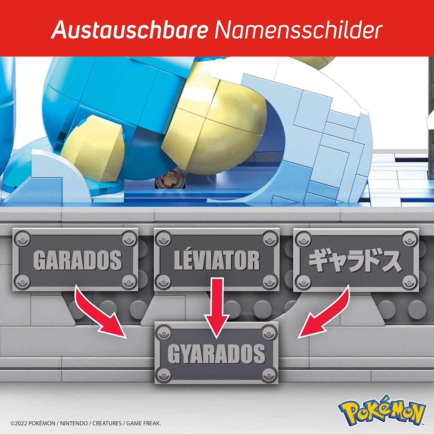 Motion Garados bewegliches Bauset, Konstruktionsspielzeug