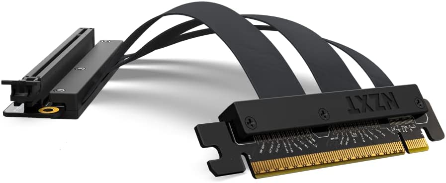 Riser Cable PCIe 4.0 x16, Verlängerungskabel, PCIe 4.0x16 Riser Cable Schwarz
