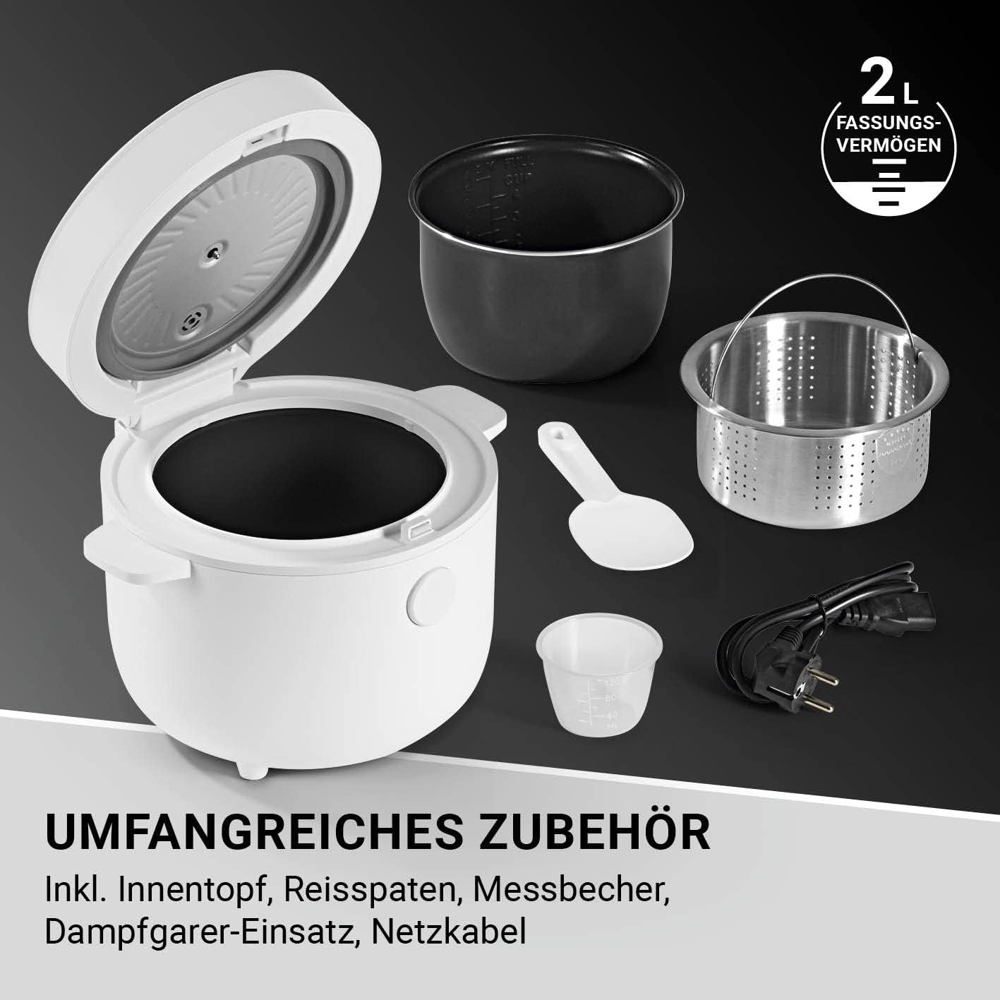 Digitaler Reiskocher, Moonlight White
