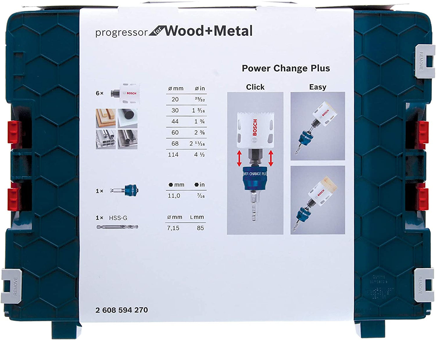 Lochsägen-Set Progressor for Wood & Metal, 8-teilig
