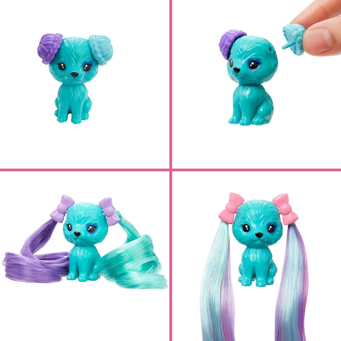 Barbie Color Reveal Glitzer! Haarwechsel Puppe Glitzerpink mit 25 Überraschungen