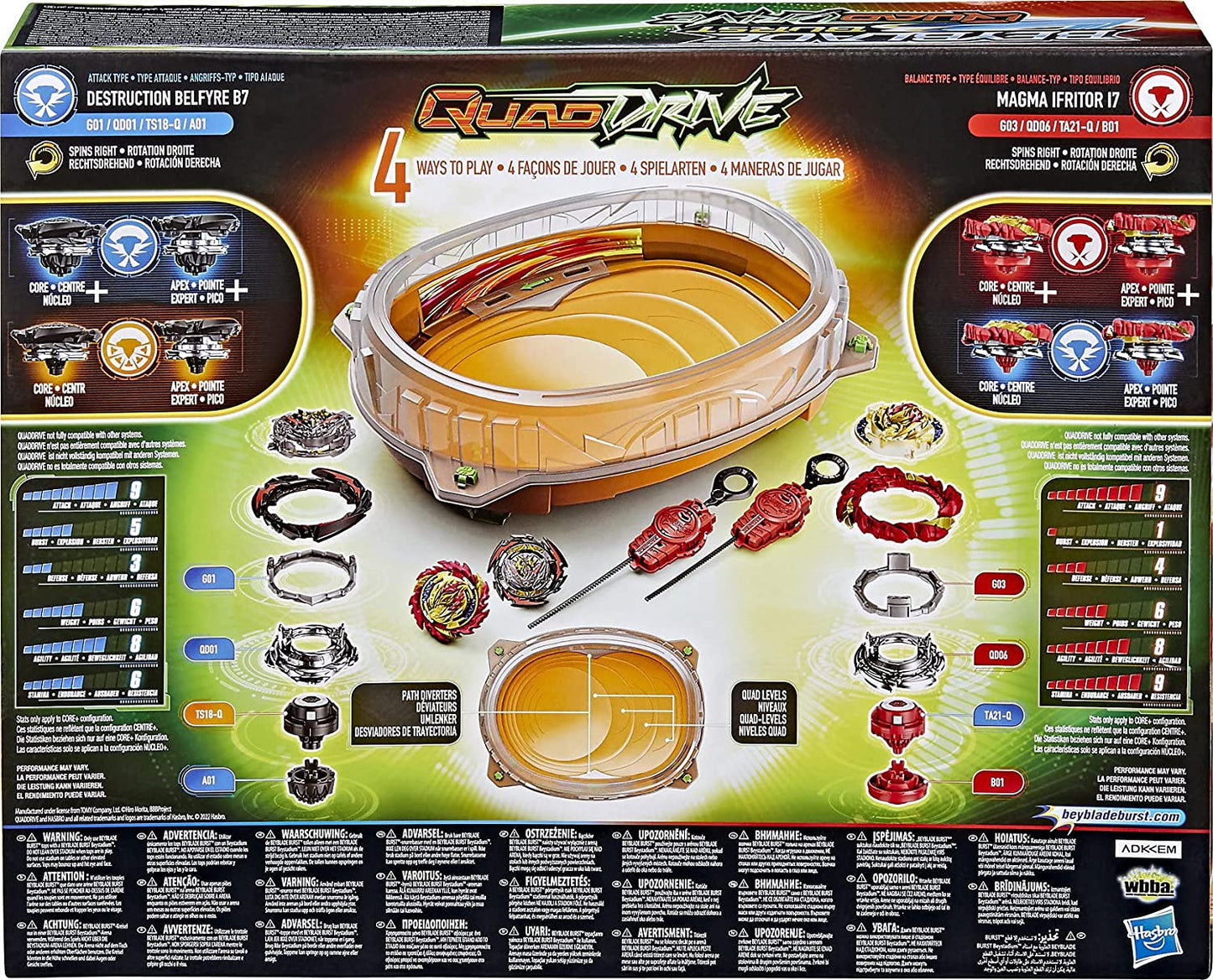 Beyblade Burst QuadDrive Cosmic Vector Battle Set, Geschicklichkeitsspiel