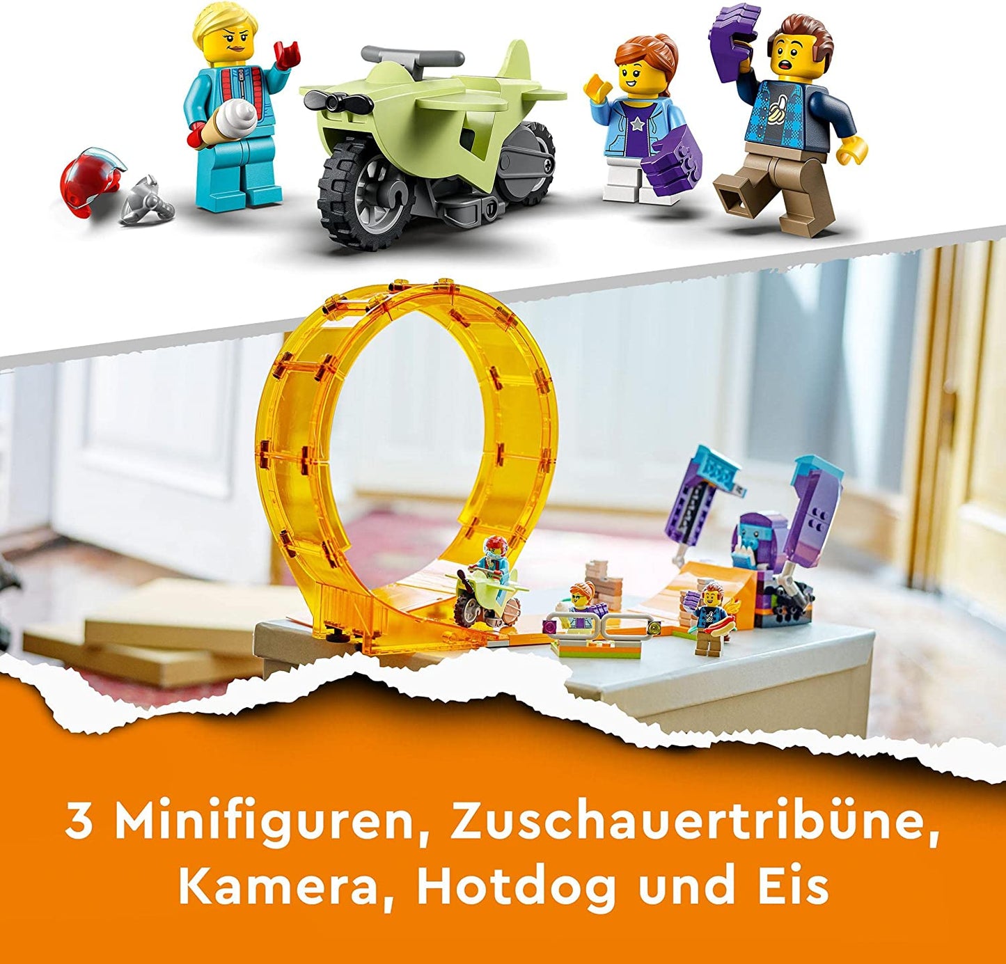 60338 City Stuntz Schimpansen-Stuntlooping, Konstruktionsspielzeug