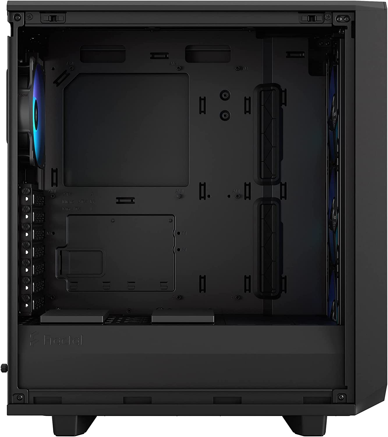 Meshify 2 Compact Lite RGB Black TG Light tint, Tower-Gehäuse, Schwarz