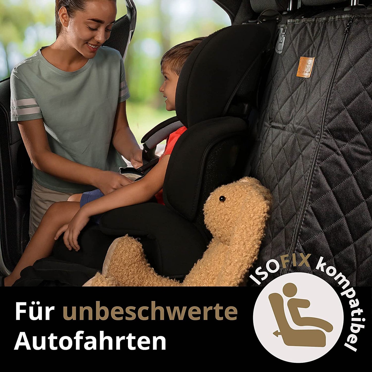 Schutzdecke für den Rücksitz, 133cm (mit isofix)