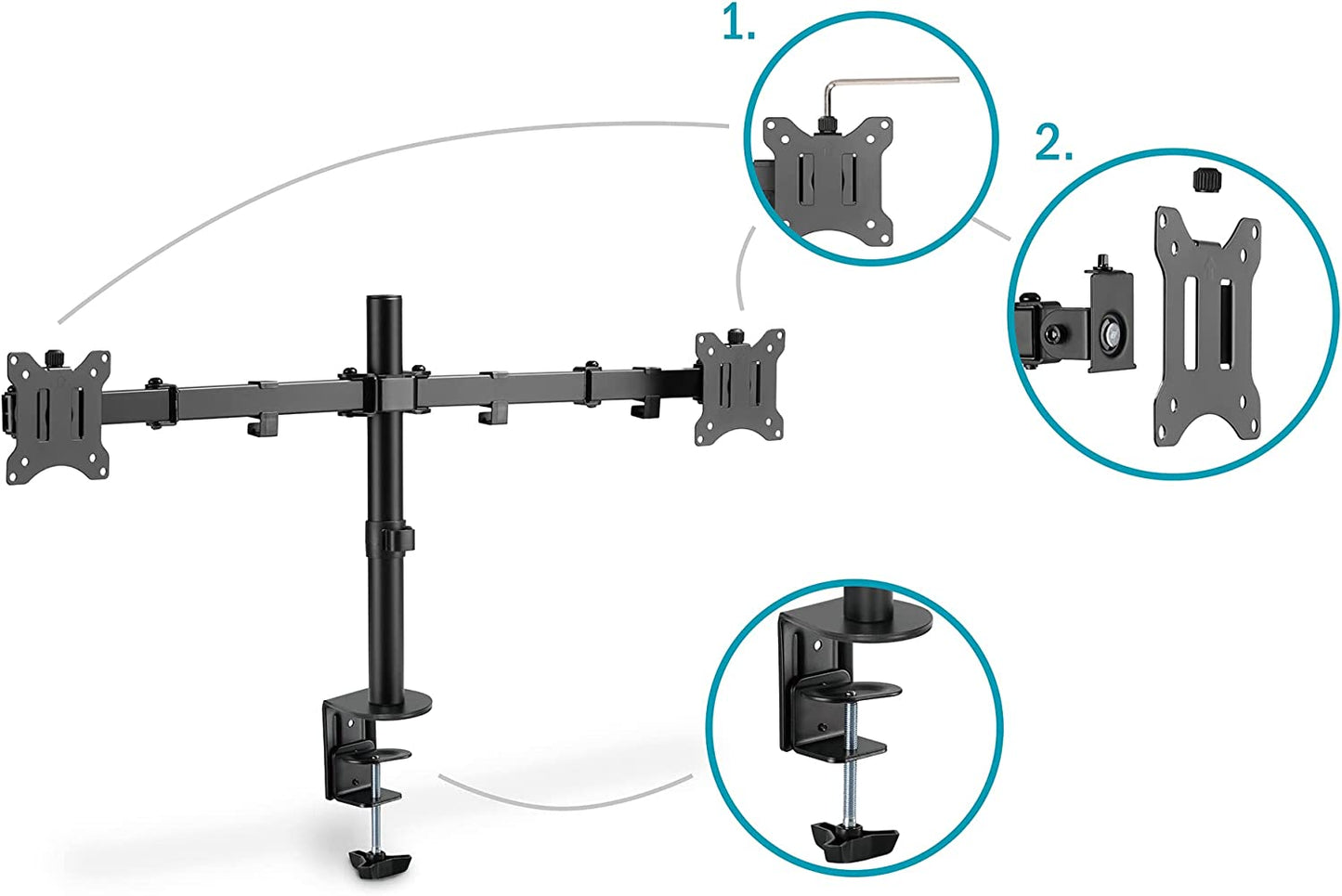 Universal Dual Monitorhalter, Monitorhalterung
