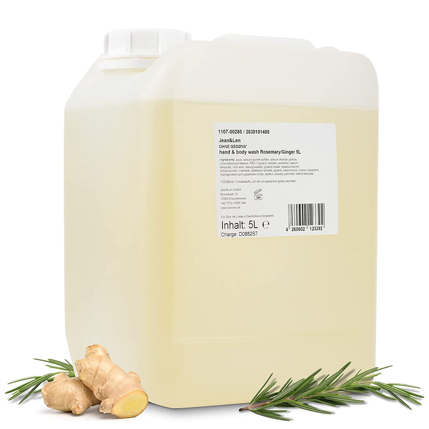 Waschseife, Rosemary & Ginger, 5 l (1er Pack)