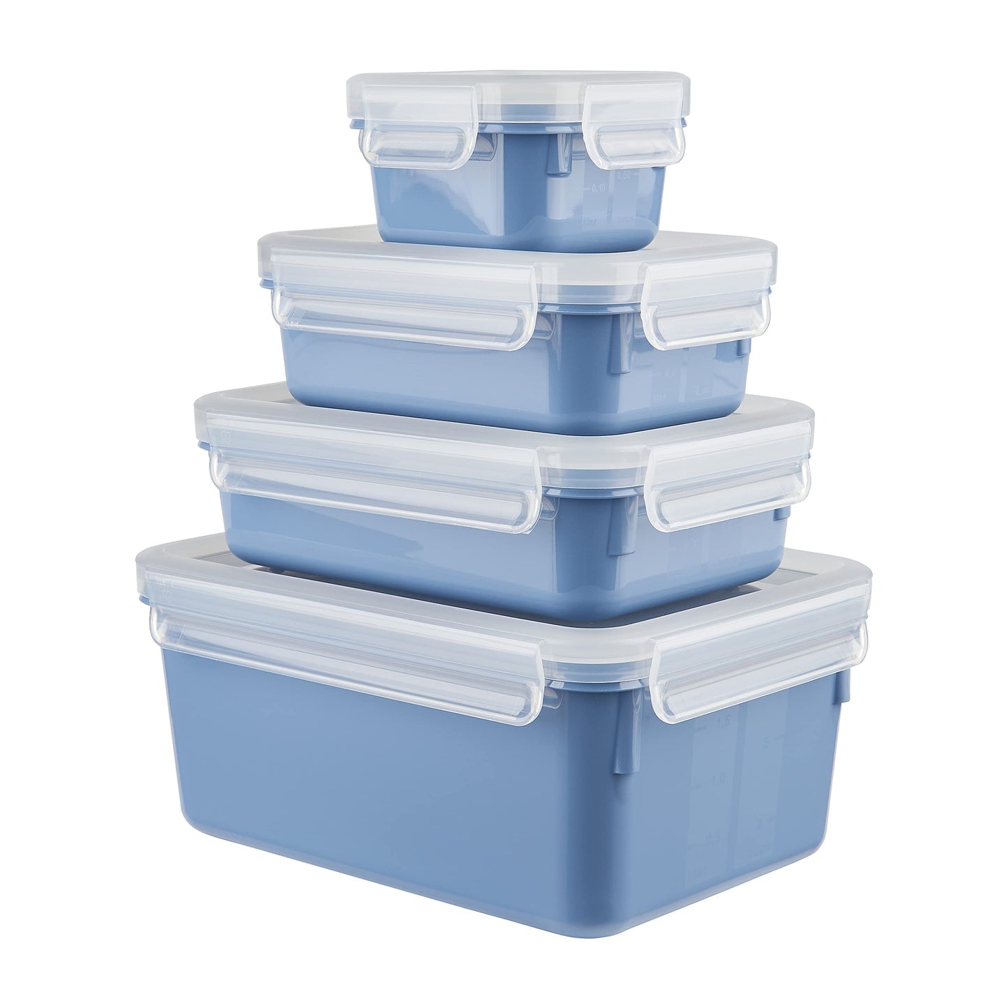 Clip & Close, Aqua Blau, 0,2/0,55/0,8/2,2 Liter