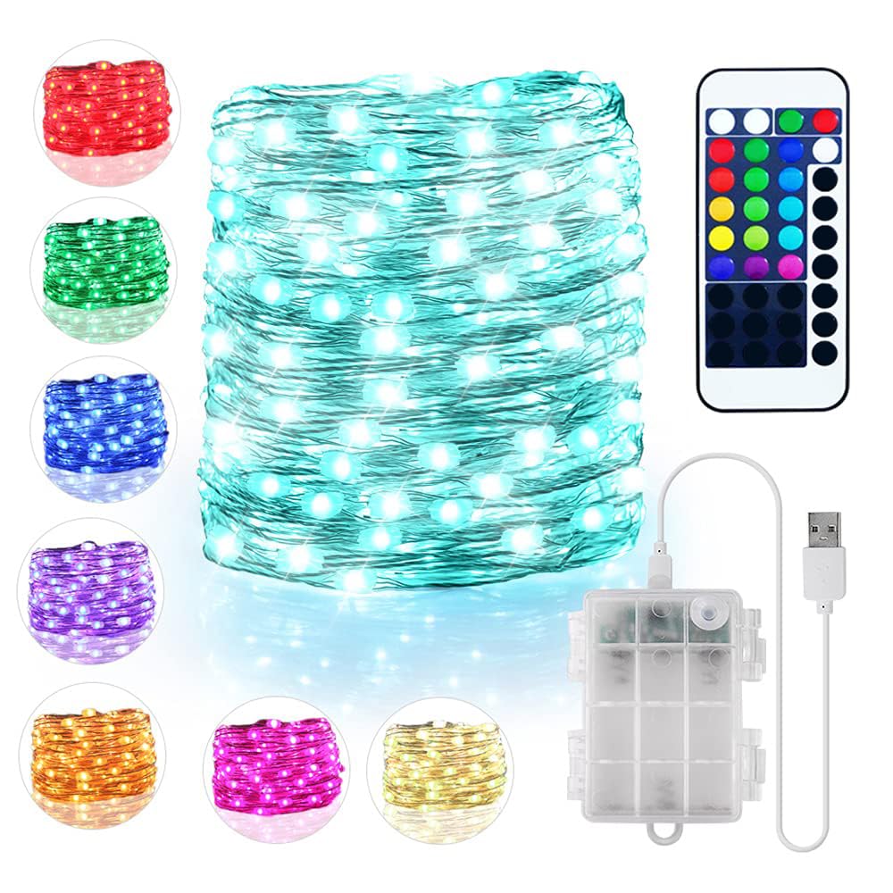 LED Lichterkette, 5M Batterie & USB