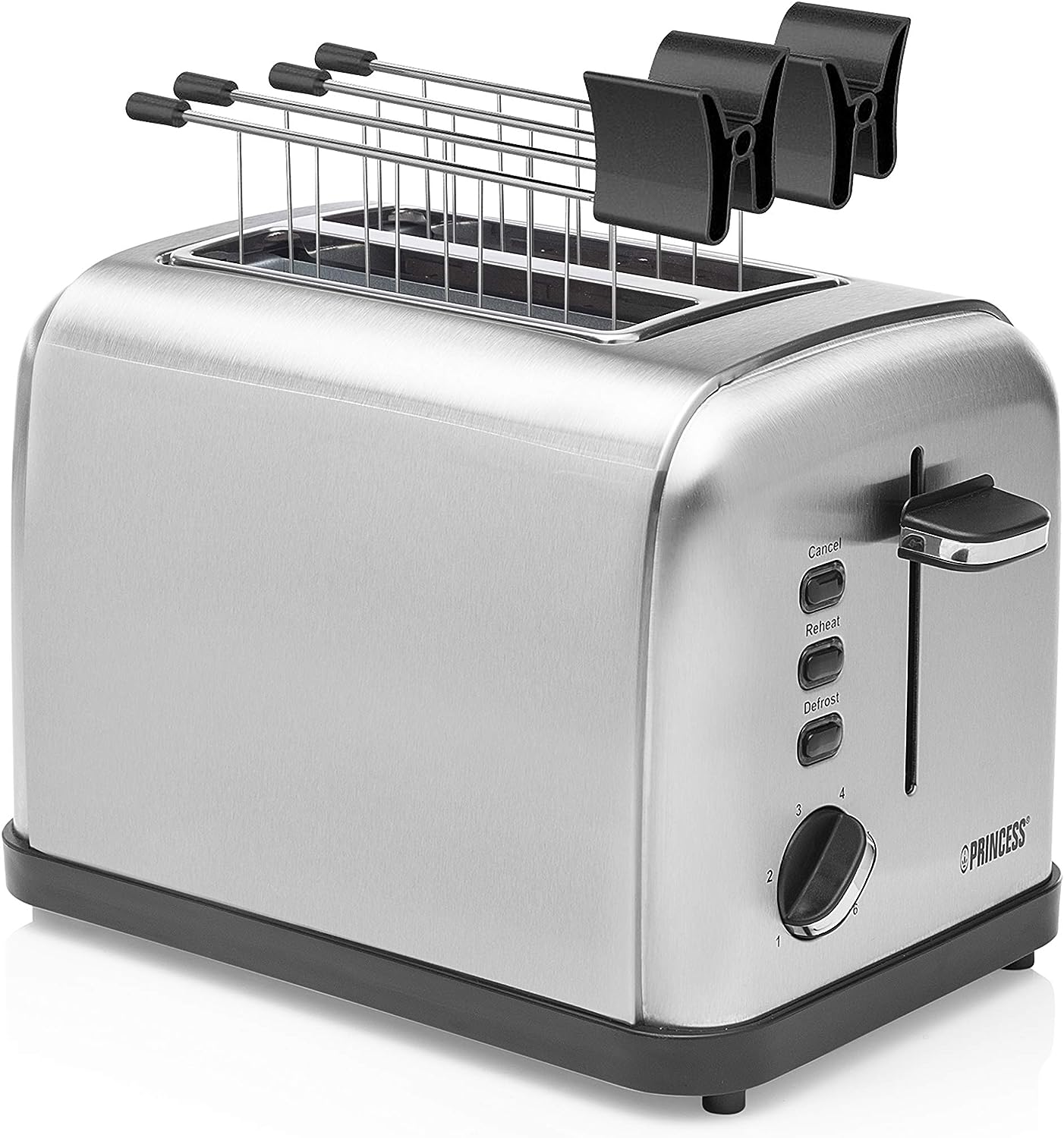 Edelstahl Toaster, 2 Toasts
