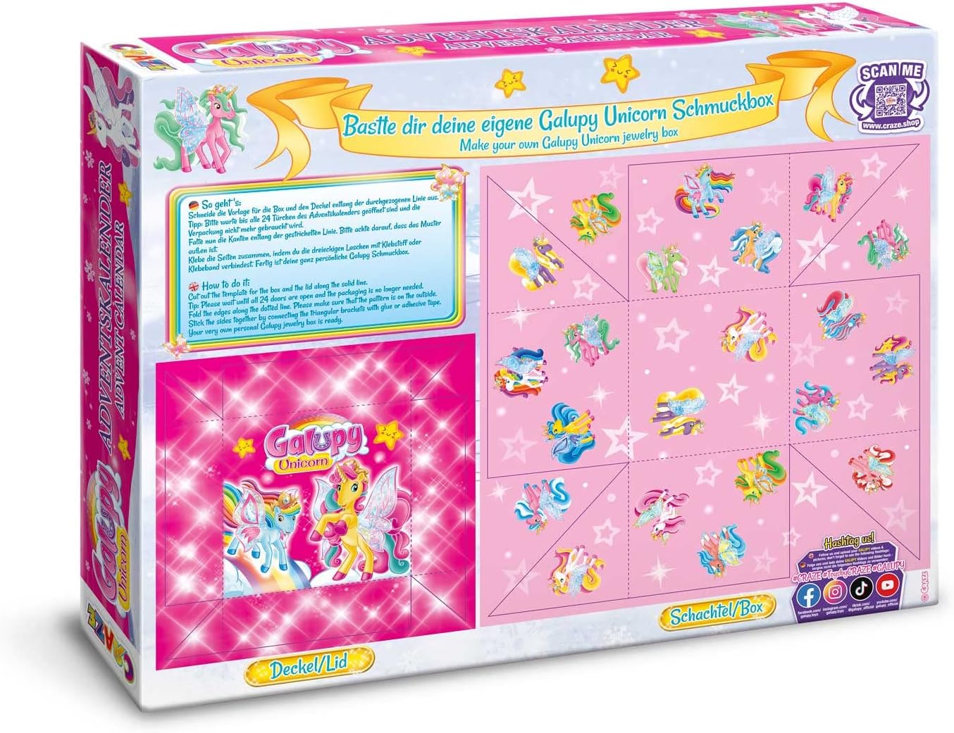 GALUPY UNICORN Adventskalender, Galupy Unicorn