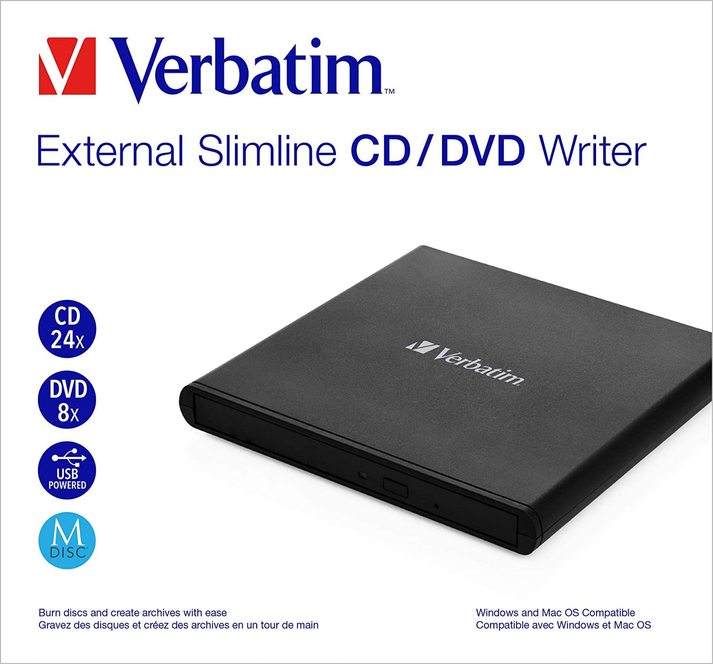 Externer Slimline CD-DVD-Brenner