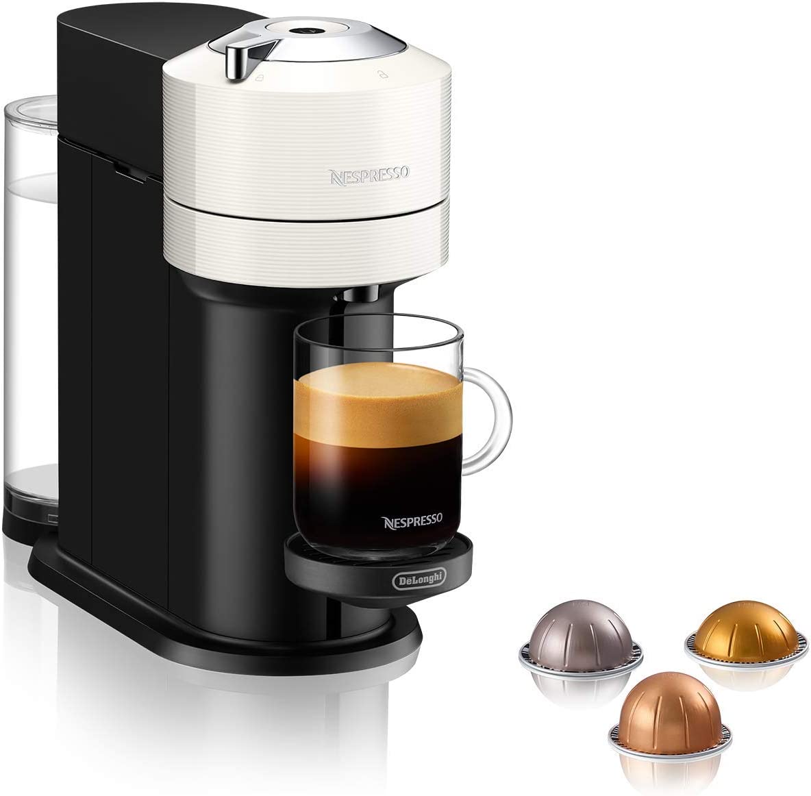 Nespresso Vertuo Next ENV 120.W, Kapselmaschine, Weiss Vertuo Next Kaffeemaschine