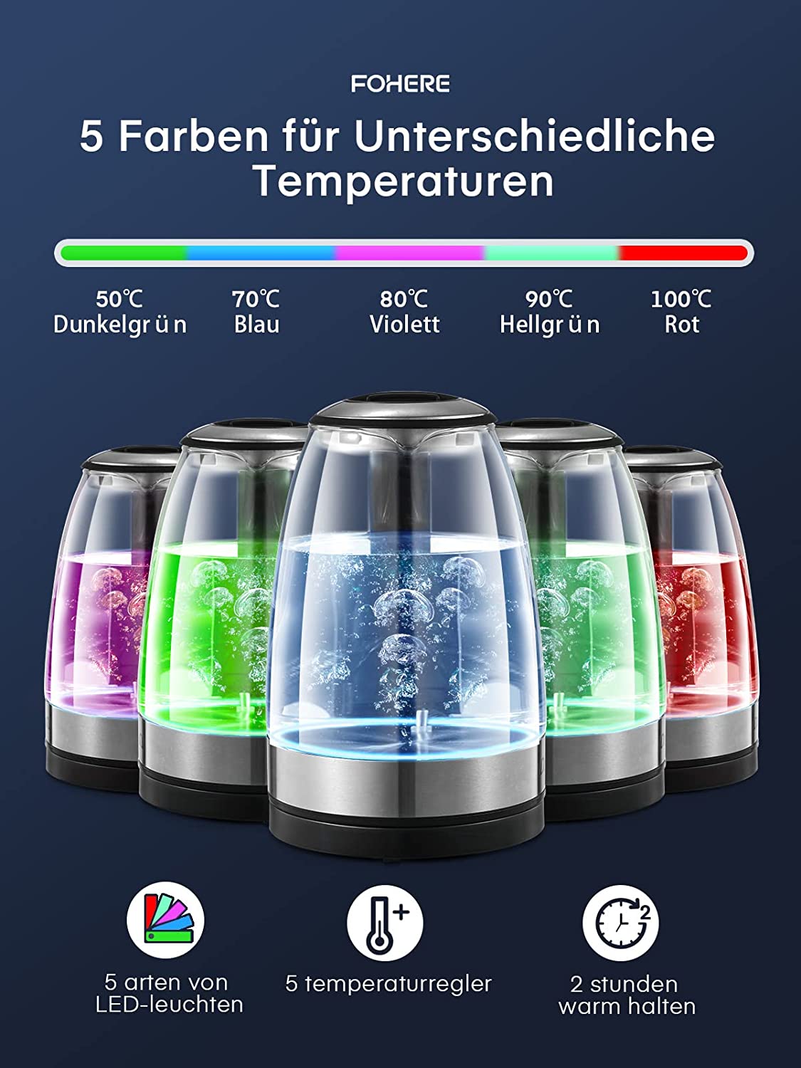 Heisswasserspender, 1.7 Liter, 2200W