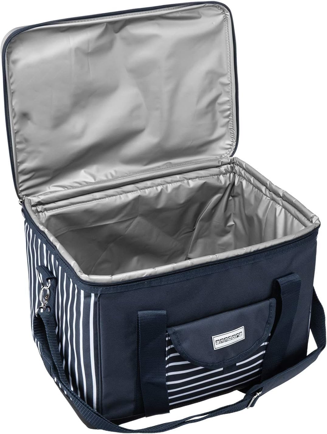 Kühltasche, XL navy blau weiss