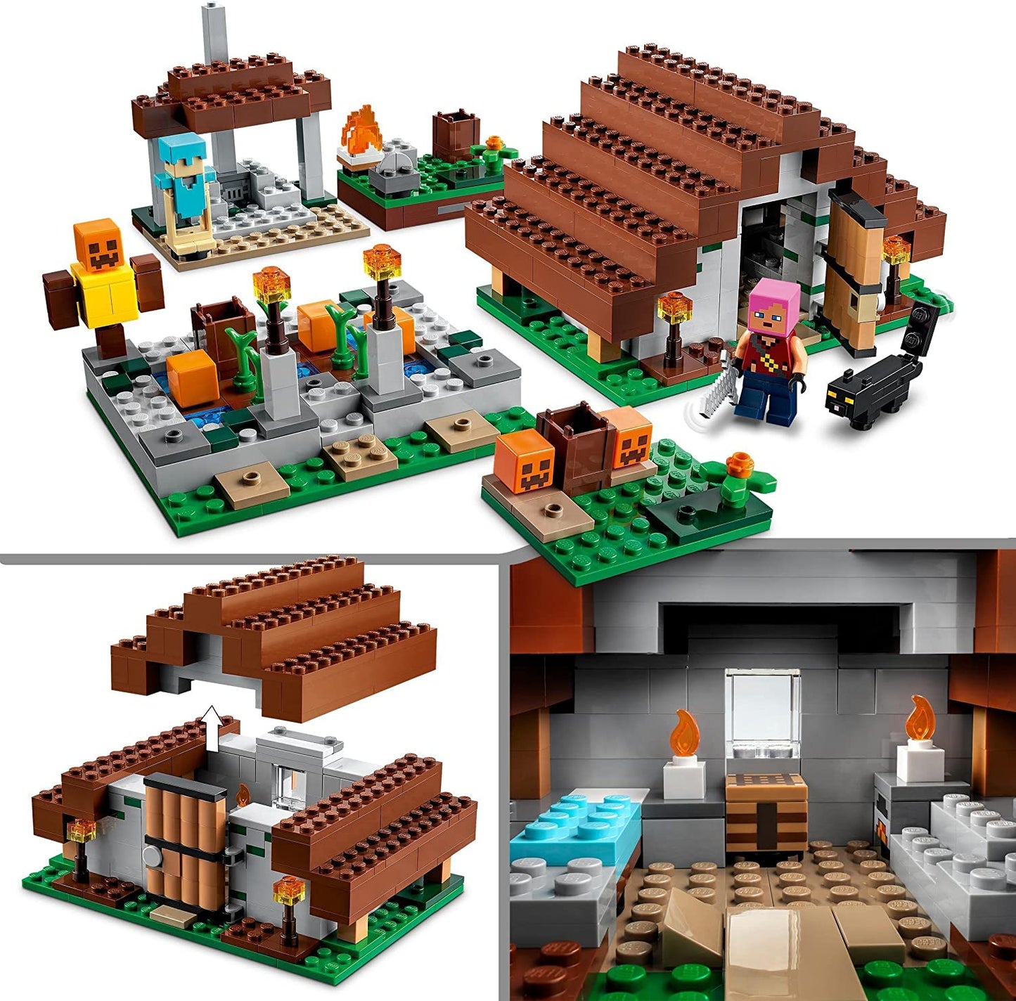 21190 Minecraft Das verlassene Dorf, Konstruktionsspielzeug