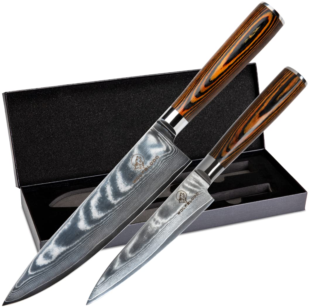 Damastmesser 2er Set
