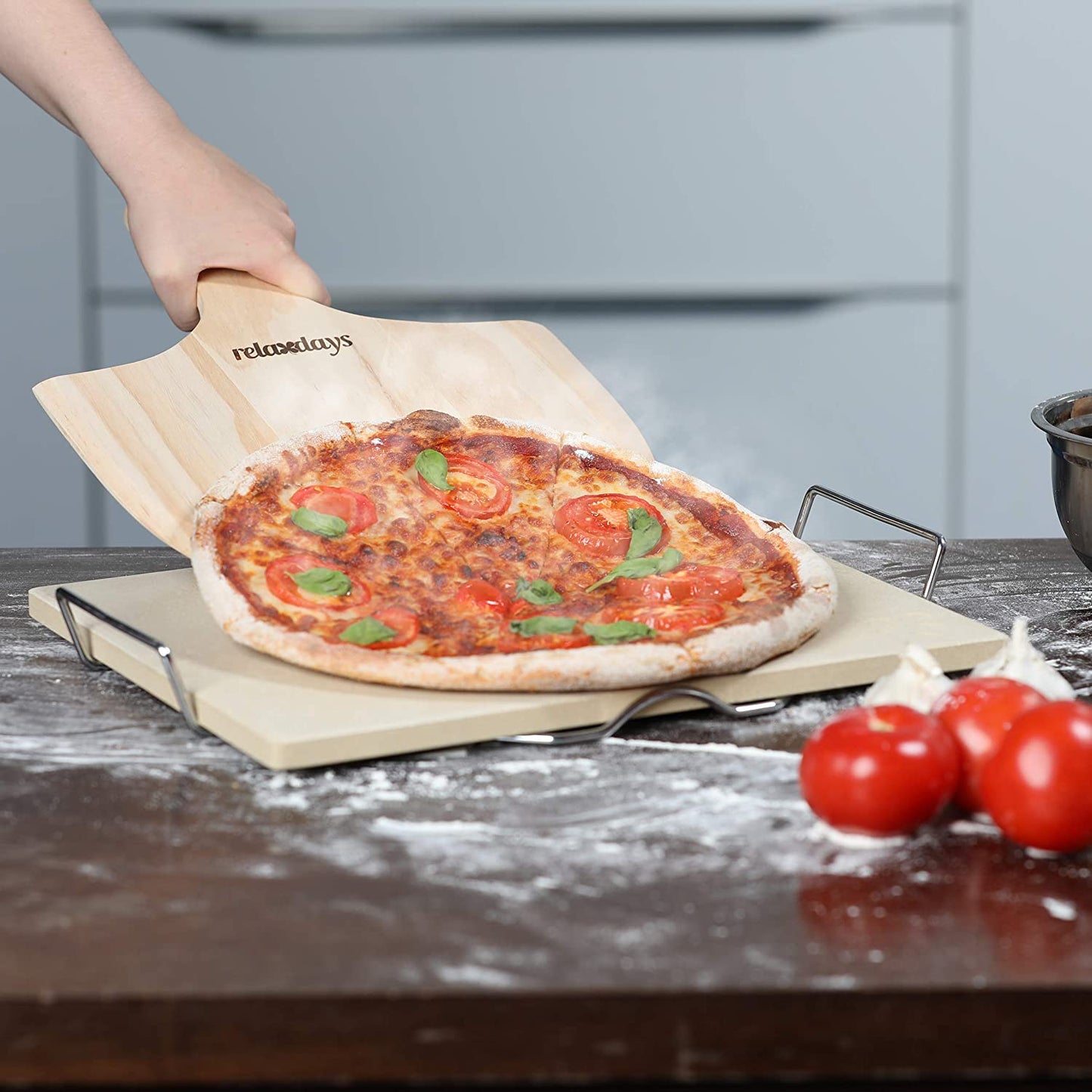 Pizzastein Set