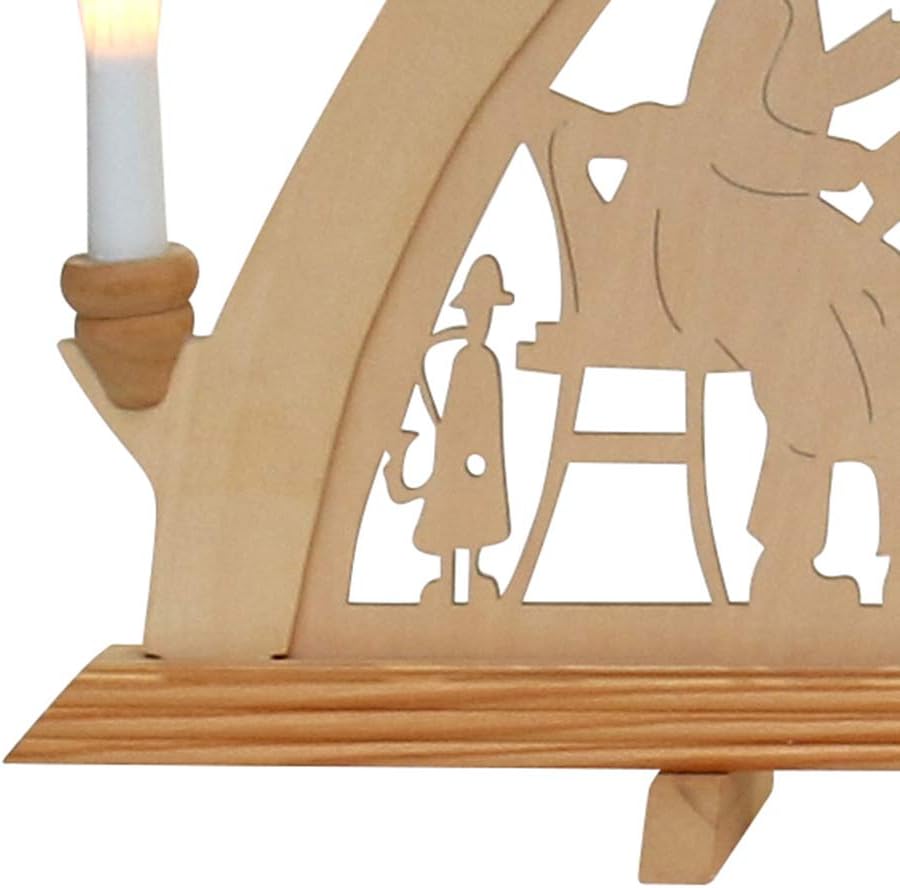 Schwibbogen, 10-flammig, Bergleute