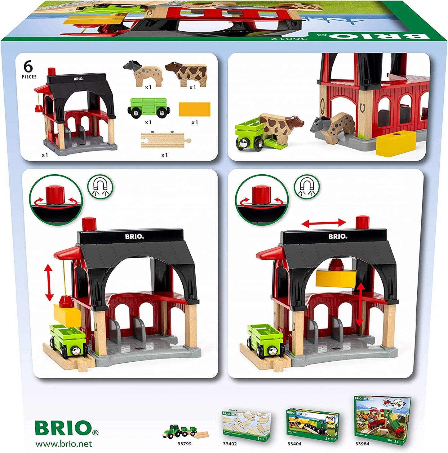 World Tierscheune mit Heuwaggon, Spielgebäude