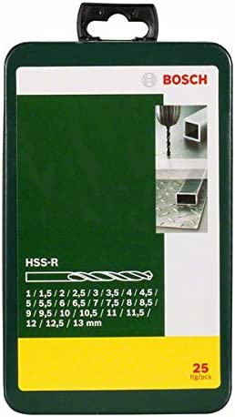 HSS-R-Metallbohrer-Satz, 25-teilig