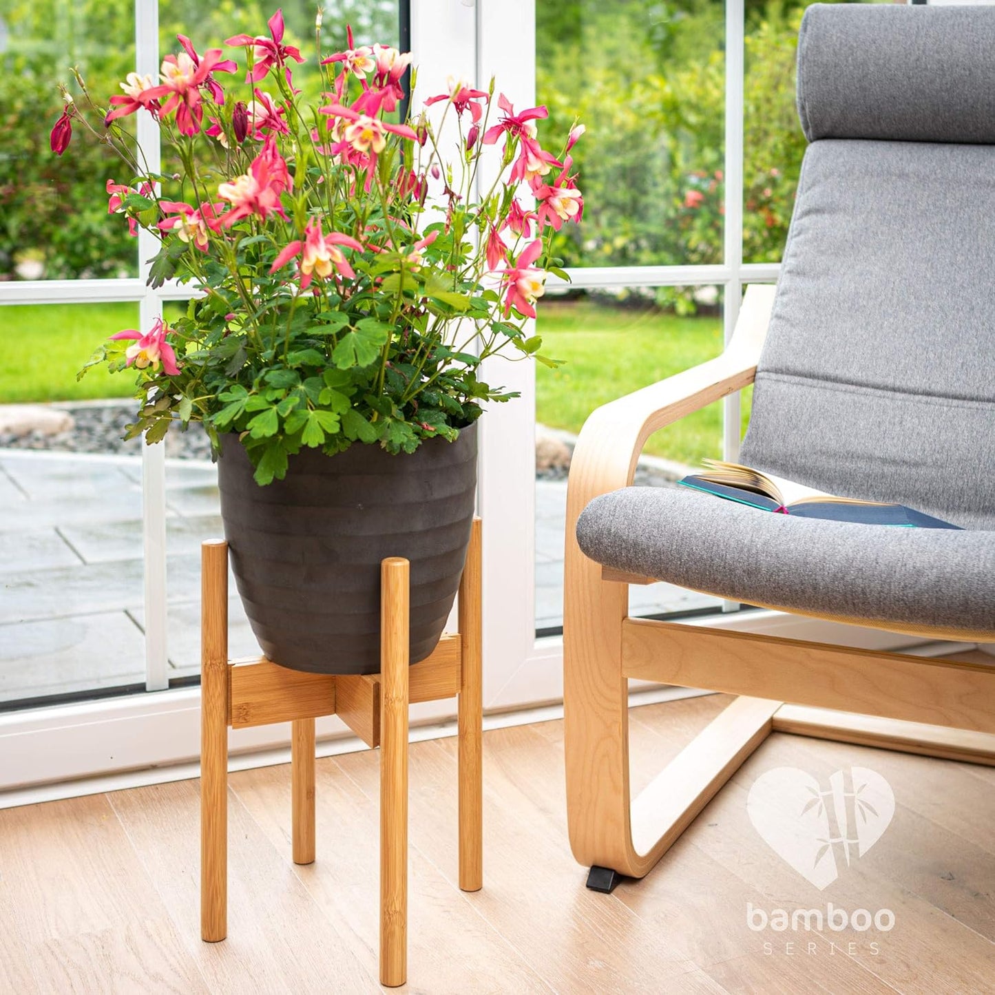 Blumenstopfständer Set, 2 Pcs, Beige