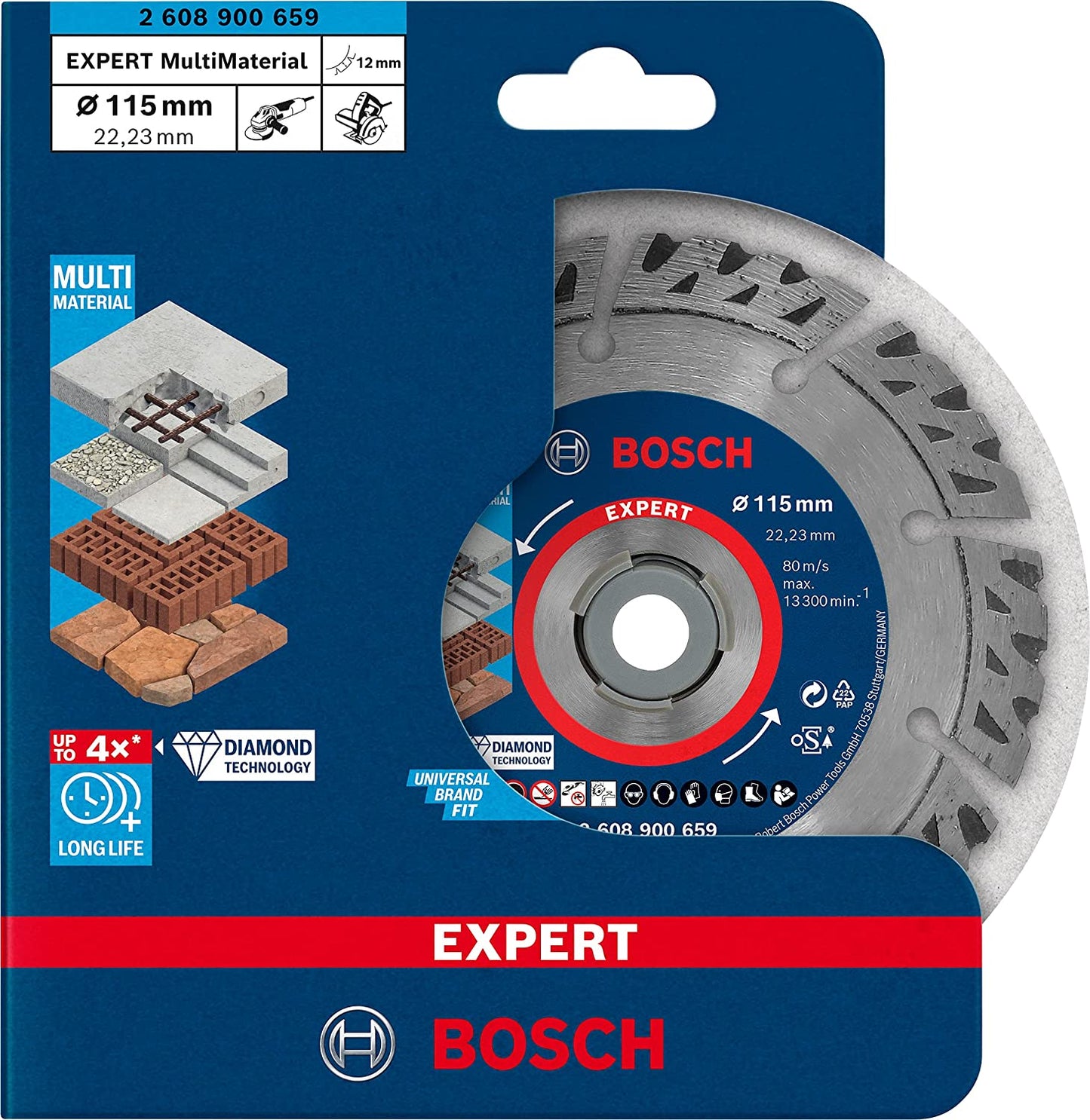 Diamanttrennscheibe Expert MultiMaterial, Ø 115mm