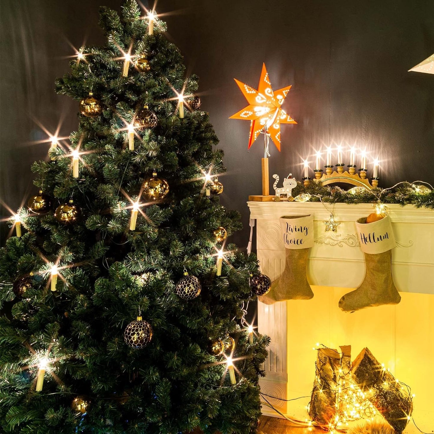 814118, Elfenbein 30 Lichter / 20,2m beleuchtet