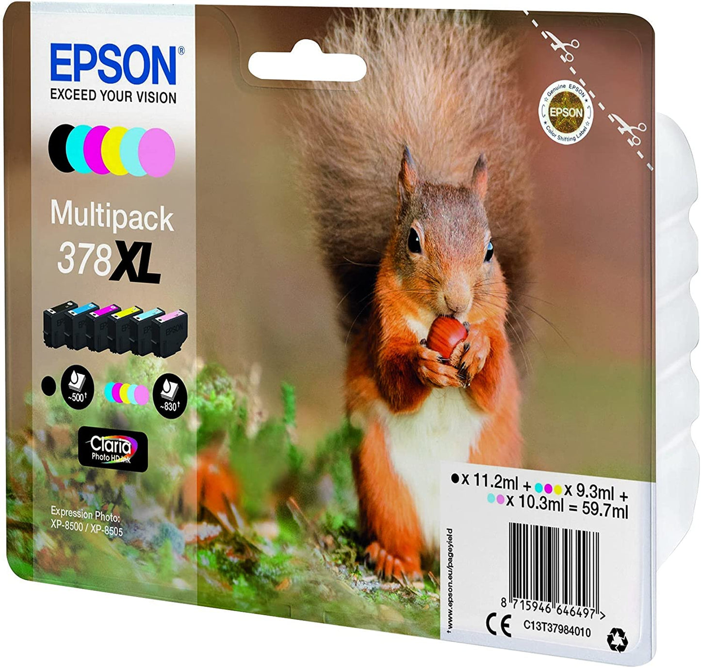 Multipack 378XL (C13T37984010), Tinte