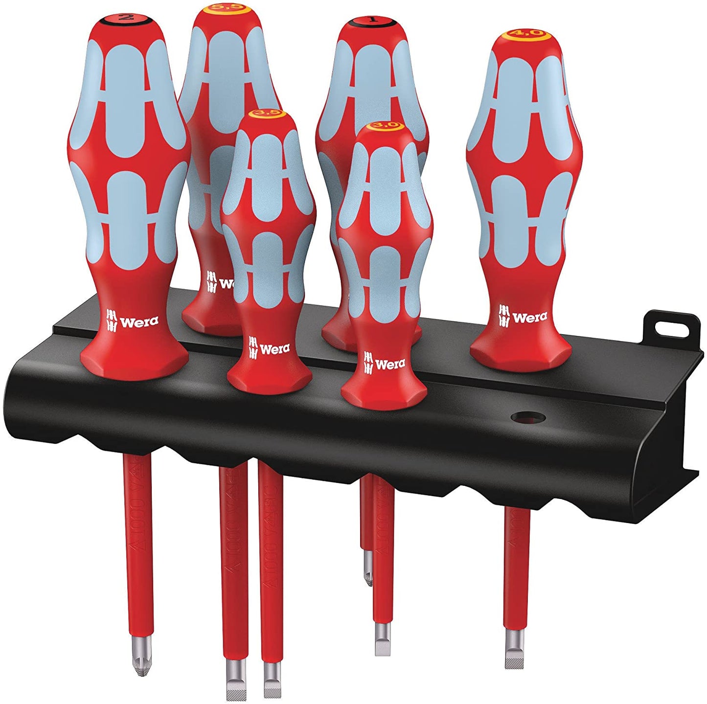 3165 i/6 Schraubendrehersatz, Edelstahl + Rack