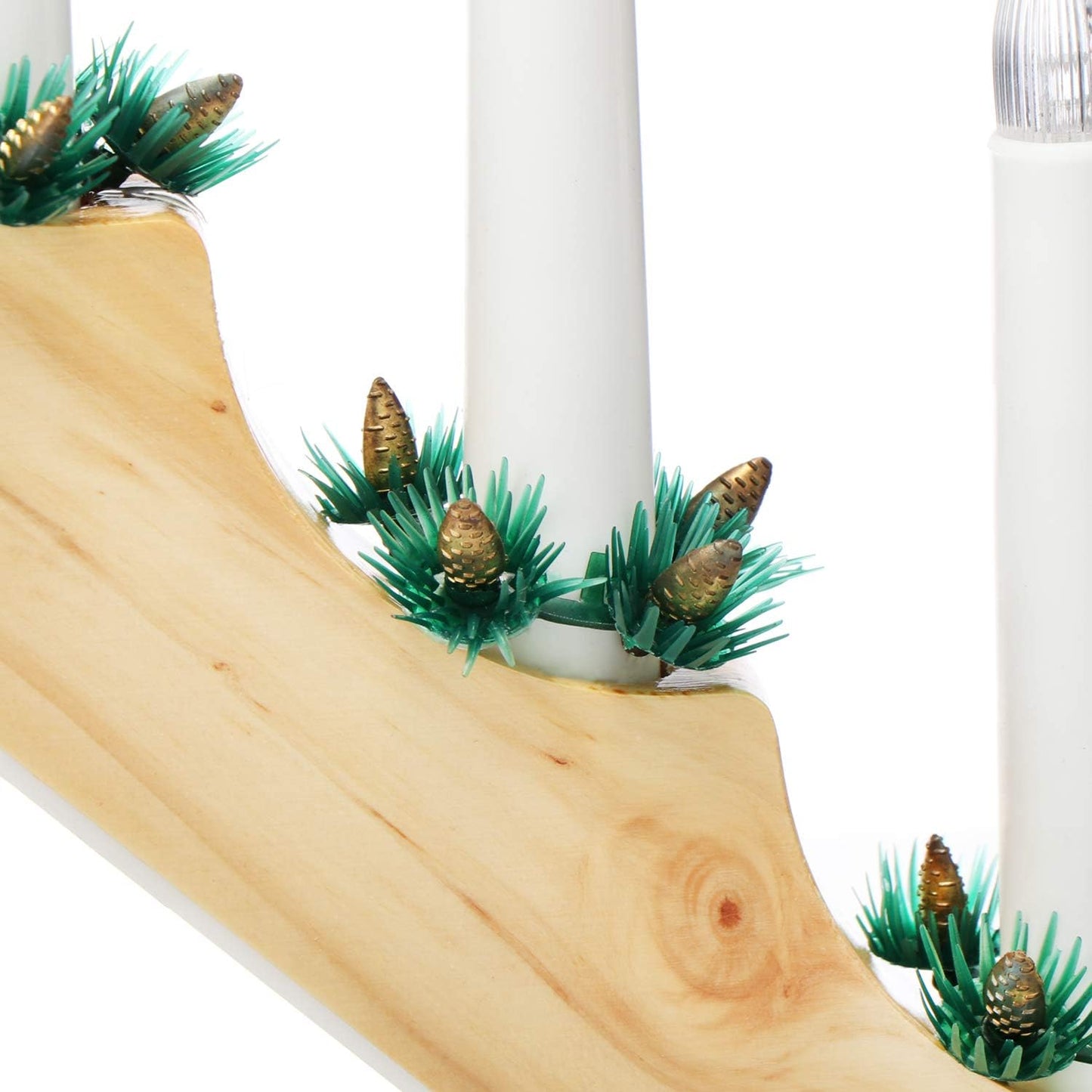 LED-Schwibbogen, 01 Stück - 7 Leds Holz