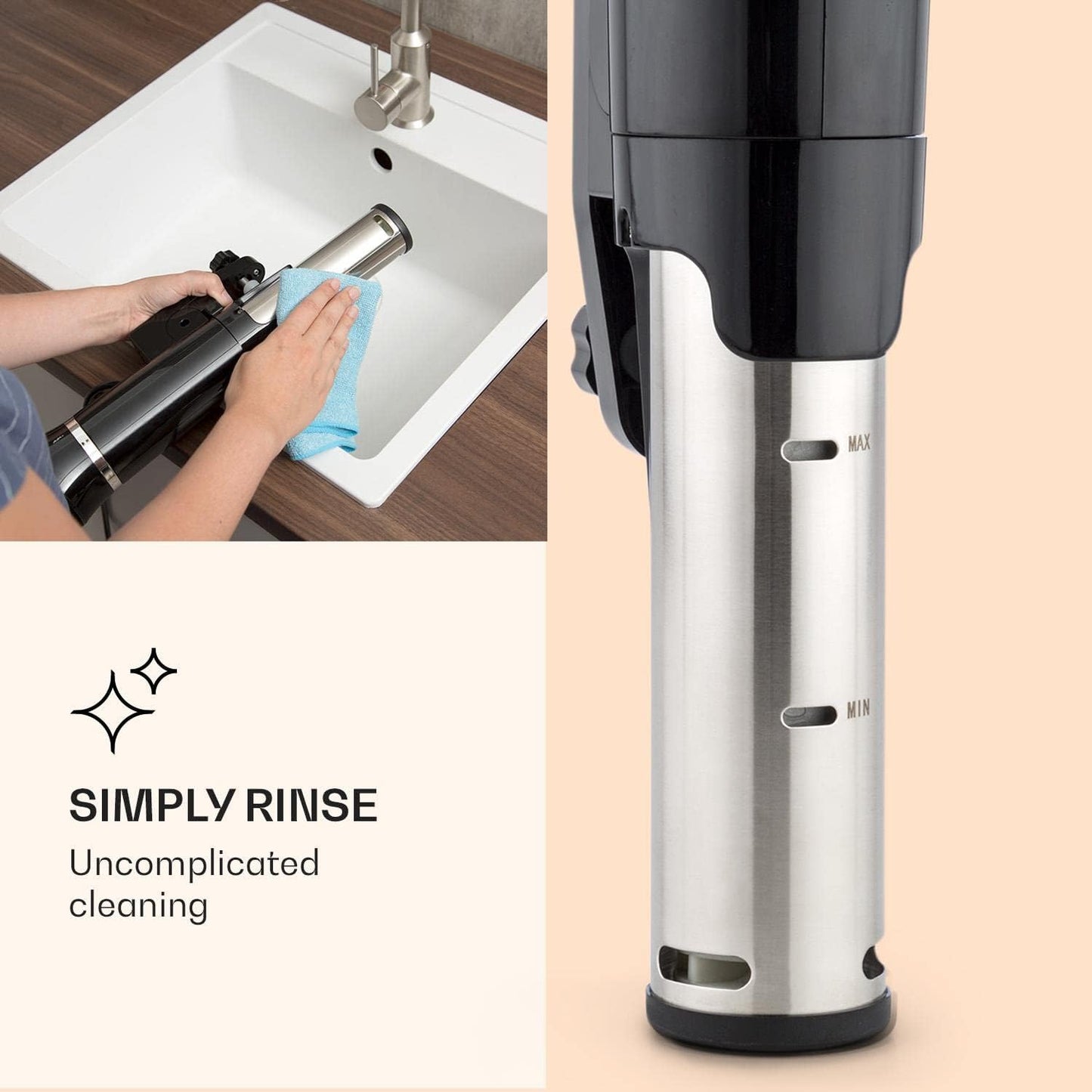 Quickstick- Sous-Vide Garer, flex; Schwarz