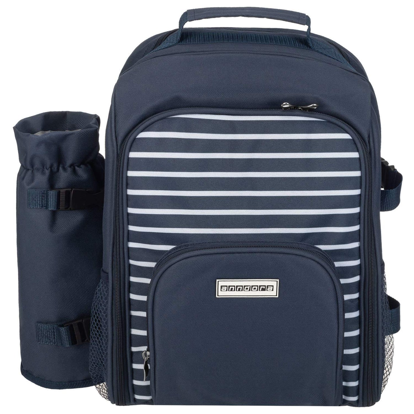 Picknickrucksack, Navy Blau Weiss