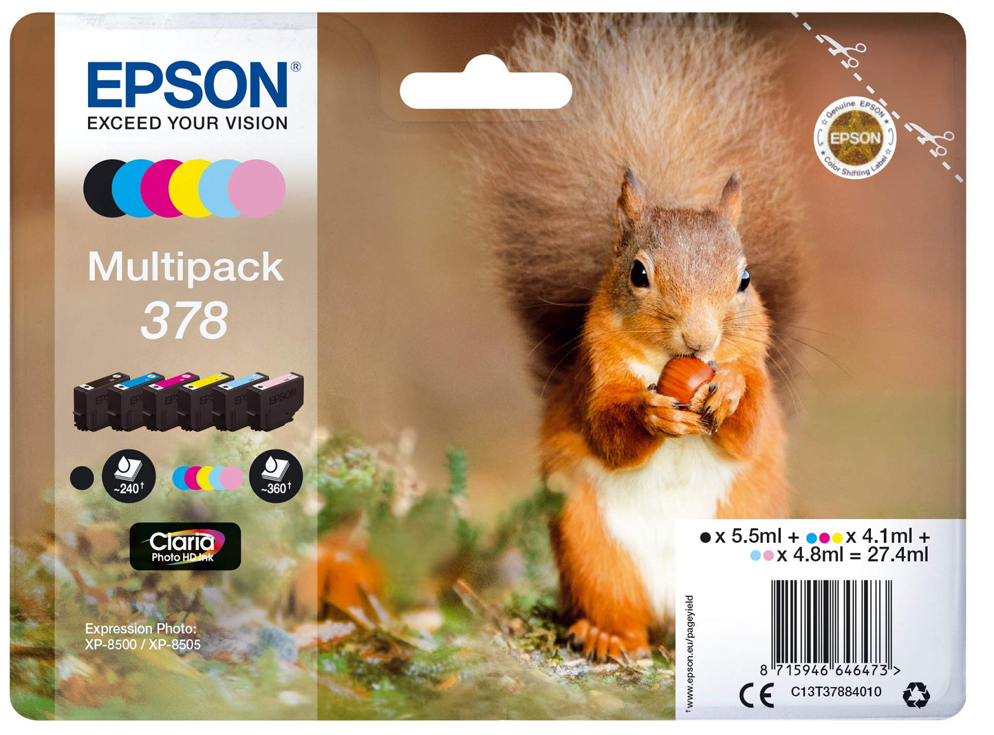 Multipack 378 (C13T37884010), Tinte
