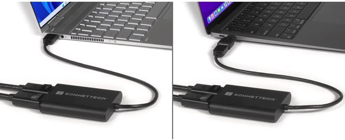 USB DisplayLink Adapter, USB-A Stecker > Dual 4K DisplayPort