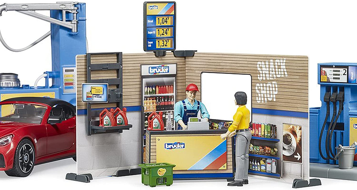 bworld Tankstelle mit Waschplatz, Spielfigur