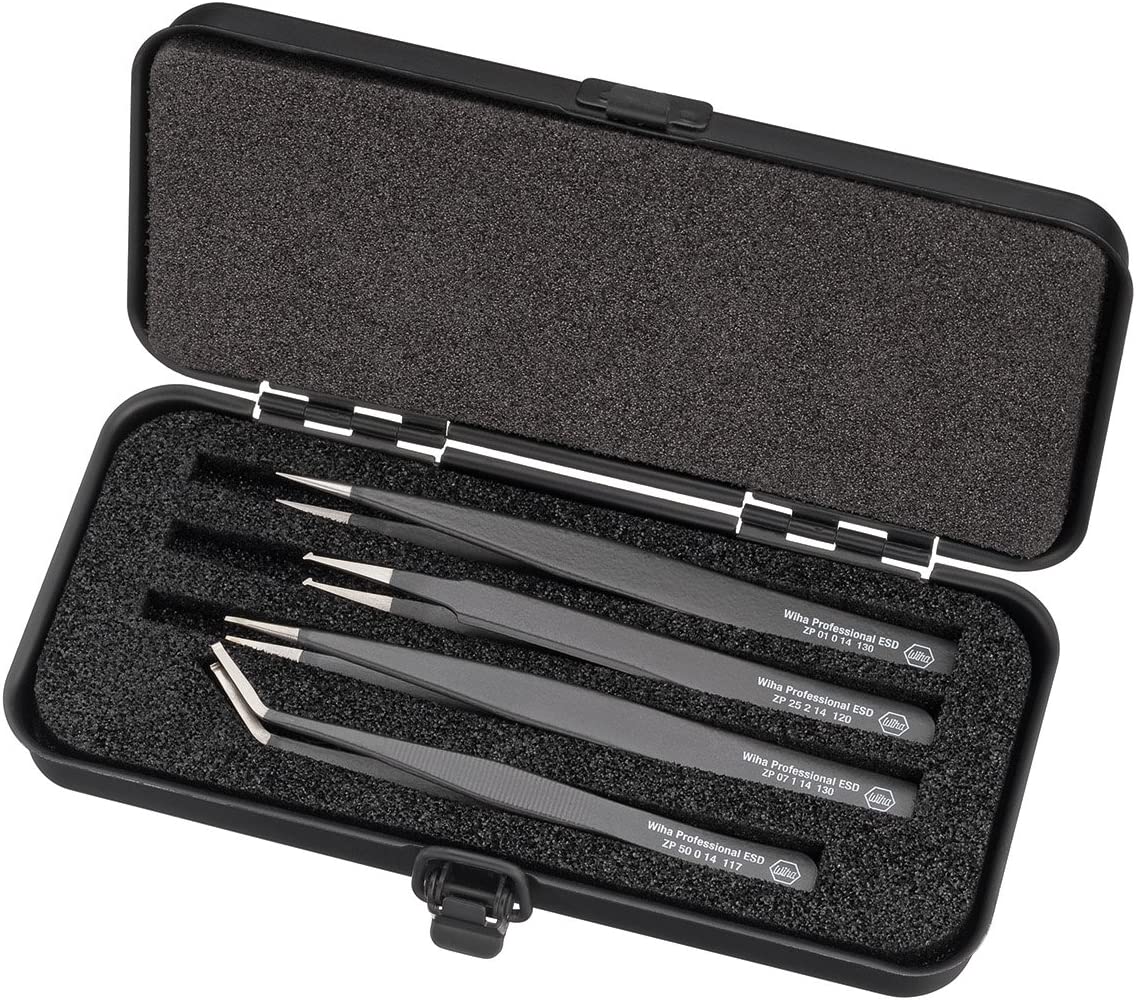 SMD-Pinzetten-Set Professional ESD, Greifzange
