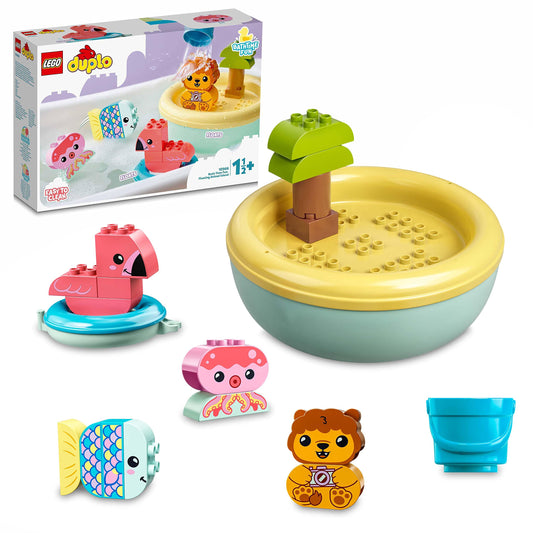 10966 DUPLO Badewannenspass: Schwimmende Tierinsel, Konstruktionsspielzeug
