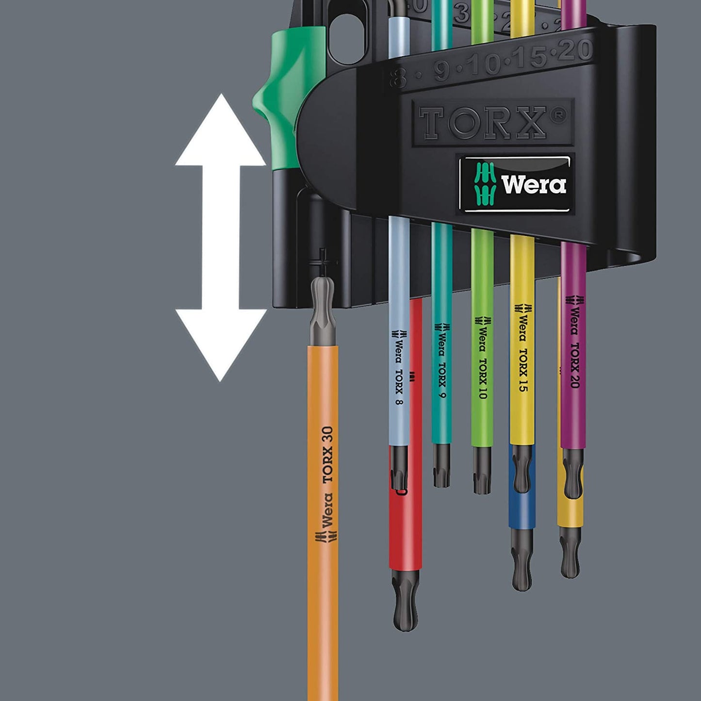 950/7 Hex-Plus Multicolour Magnet 1 Winkelschlüsselsatz, 7-teilig, Schraubendreher
