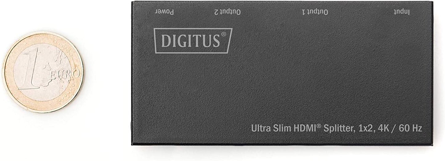 Ultra Slim HDMI Splitter, 1x2, 4K / 60 Hz, 1x4 - 4K/60Hz