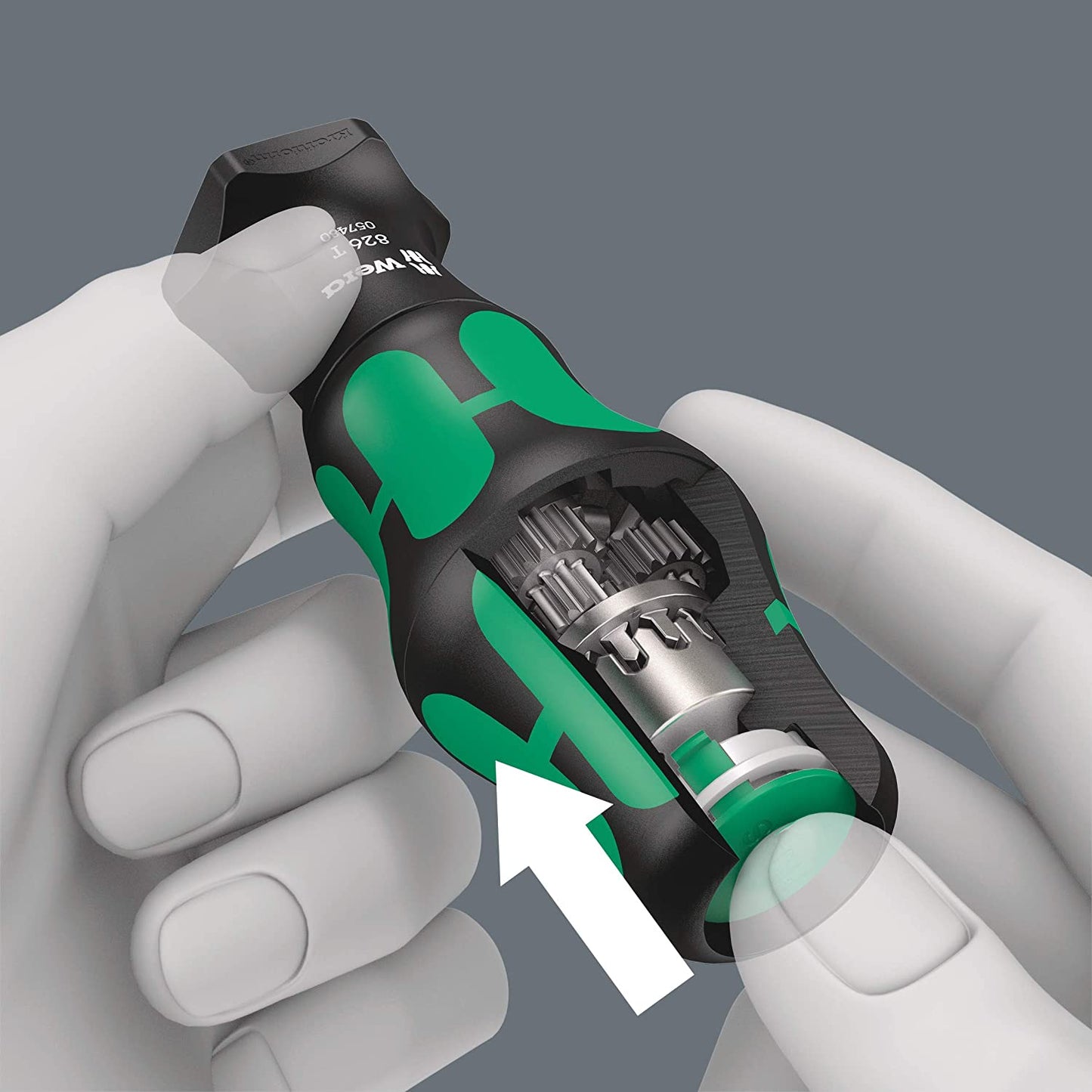 826 T Kraftform Turbo Bits-Handhalter, Schraubendreher