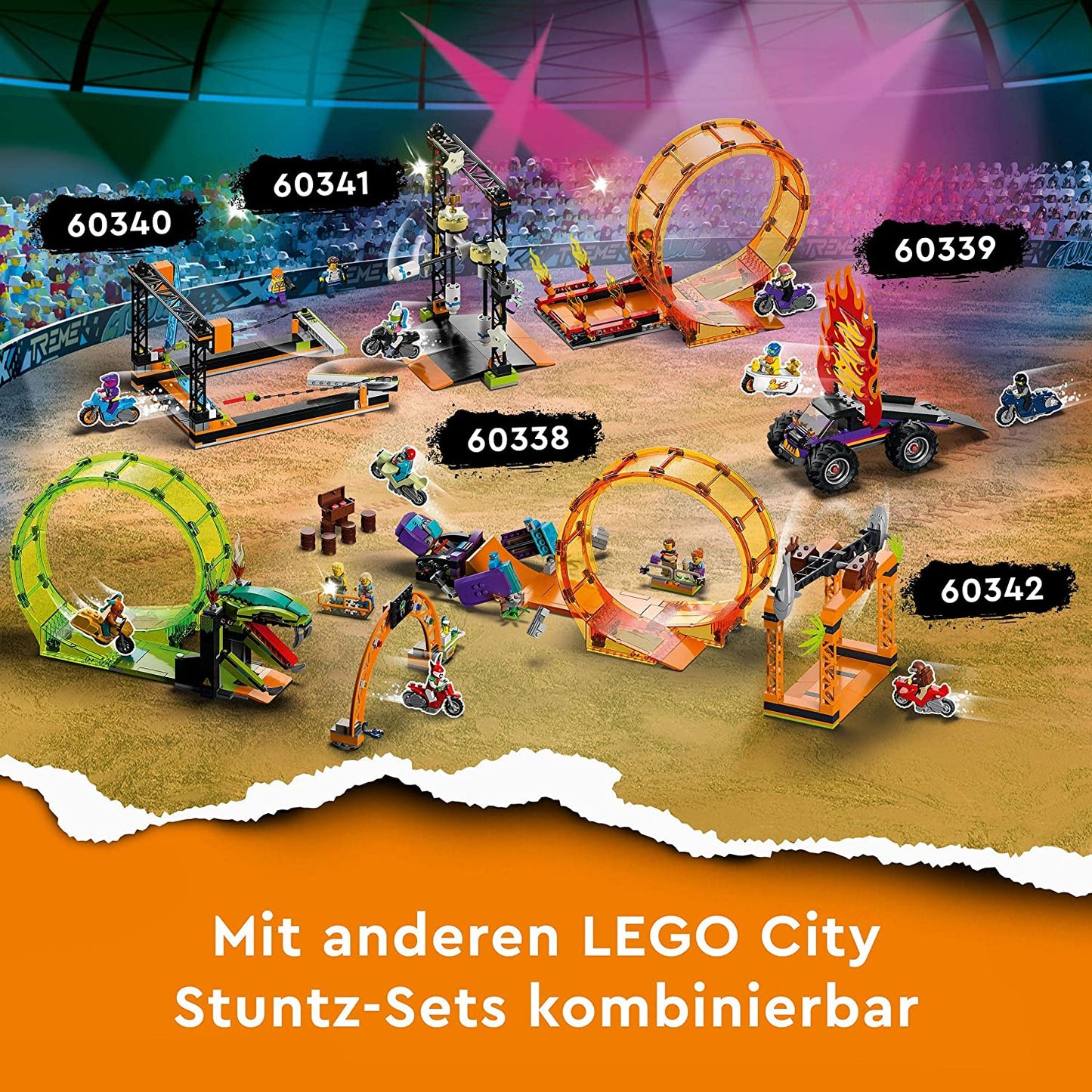 60338 City Stuntz Schimpansen-Stuntlooping, Konstruktionsspielzeug