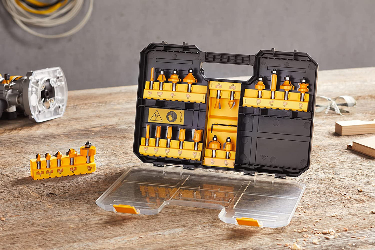 Fräser-Set DT90017, 22-teilig, Einzigartig