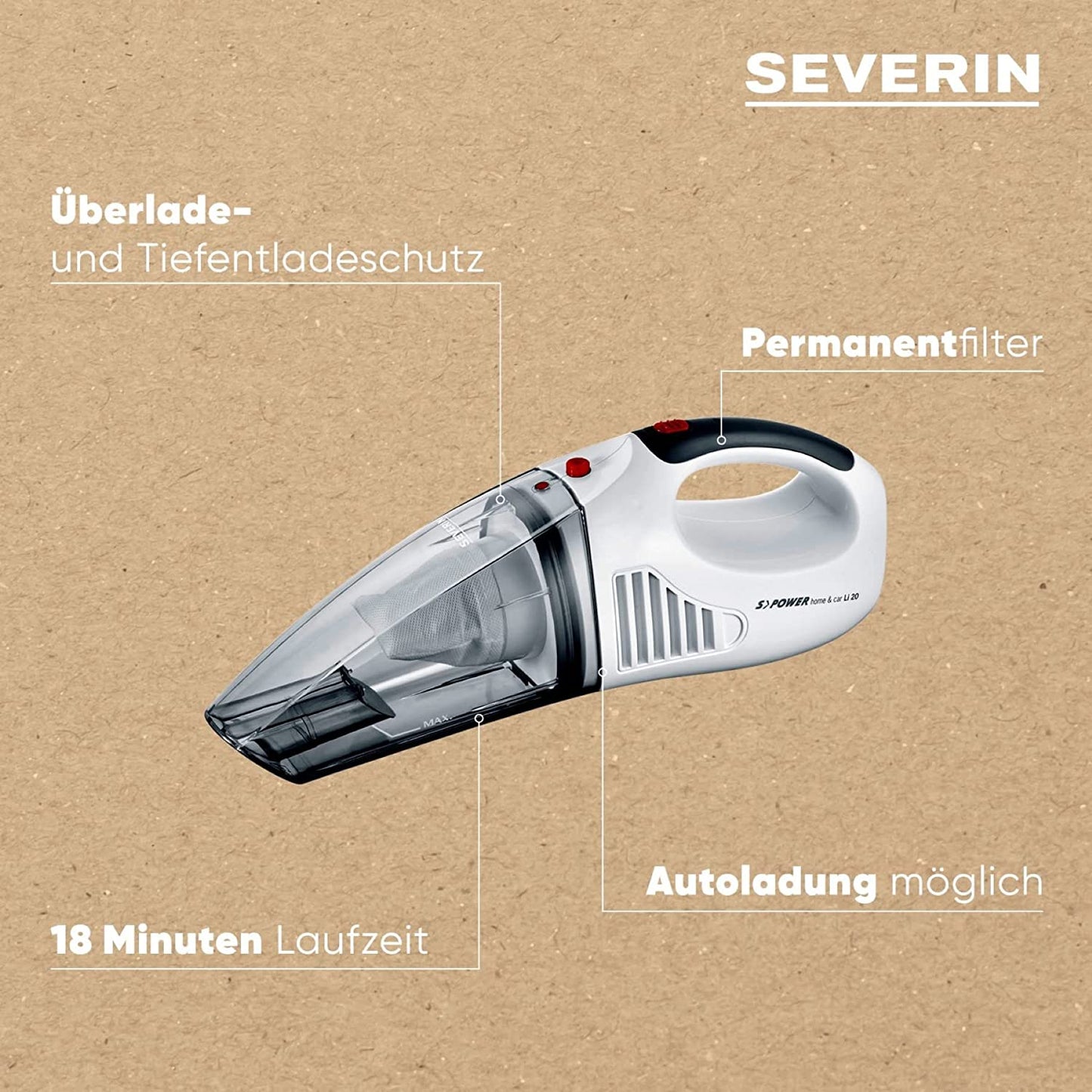 Hand-Akkusauger HV 7144 , Handstaubsauger, Unica