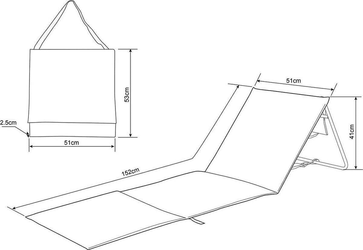 Strandliegen 2er-Set, 2er Pack